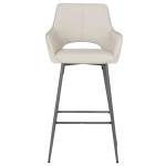 Бар стол Carmen Telford 2 - Силиконова кожа - Капучино 04