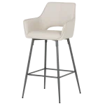 Бар стол Carmen Telford 2 - Силиконова кожа - Капучино 04