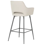 Бар стол Carmen Telford 2 - Силиконова кожа - Капучино 04