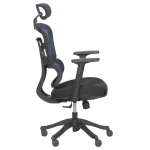 Ергономичен стол Carmen 7582 - Черен/Син