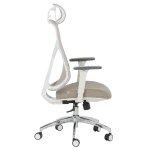 Ергономичен стол Carmen 7901 W, Еко кожа - Сив/Кафе