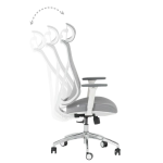 Ергономичен стол Carmen 7901 W - Сив