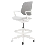 Висок работен офис стол Carmen Davos - Сив