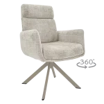 Трапезен стол Carmen Torva - Крем 02