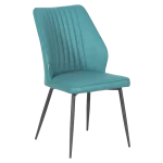 Трапезен стол Carmen Laredo 2 Y силиконова кожа - Аквамарин 25