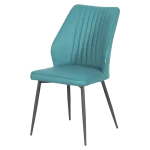 Трапезен стол Carmen Laredo 2 Y силиконова кожа - Аквамарин 25