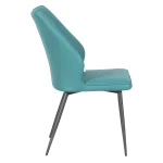 Трапезен стол Carmen Laredo 2 Y силиконова кожа - Аквамарин 25