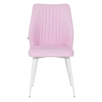 Трапезен стол Carmen Laredo 3 Y силиконова кожа - Розов 14