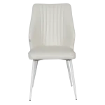 Трапезен стол Carmen Laredo 3 Y силиконова кожа - Шампанско 02