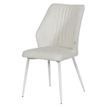 Трапезен стол Carmen Laredo 3 Y силиконова кожа - Шампанско 02