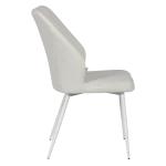 Трапезен стол Carmen Laredo 3 Y силиконова кожа - Шампанско 02