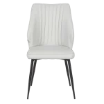 Трапезен стол Carmen Laredo Y еко кожа - Светлосив 29