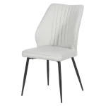 Трапезен стол Carmen Laredo Y еко кожа - Светлосив 29