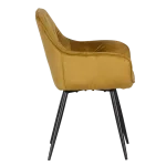 Трапезен стол Carmen Latina - Жълт