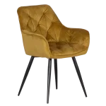 Трапезен стол Carmen Latina - Жълт