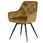 Трапезен стол Carmen Latina Premium - ЖълтТрапезен стол Carmen Latina Premium - Жълт