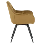 Трапезен стол Carmen Latina Premium - Жълт