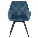 Трапезен стол Carmen Latina Premium - Син