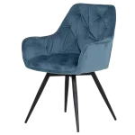 Трапезен стол Carmen Latina Premium - Син