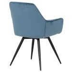 Трапезен стол Carmen Latina Premium - Син