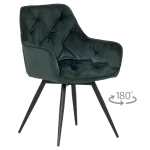 Трапезен стол Carmen Latina Premium - Зелен