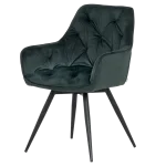 Трапезен стол Carmen Latina Premium - Зелен