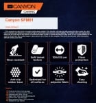 Геймърска постелка за под Canyon CND-SFM01, 100x130 см - Черен