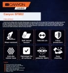 Геймърска постелка за под Canyon CND-SFM02, 100x130 см - Камуфлаж/Черен