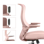 Ергономичен стол Carmen Baku - Розов