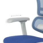 Ергономичен стол Ergohuman Elite 2 - Сив/Син