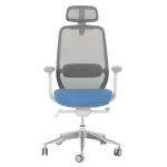 Ергономичен стол Gland - Син/Сив