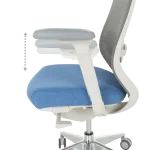 Ергономичен стол Gland - Син/Сив