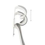 Ергономичен стол Gland - Син/Сив