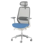 Ергономичен стол Gland - Син/Сив