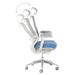 Ергономичен стол Gland - Син/Сив