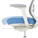 Ергономичен стол Gland - Син/Сив