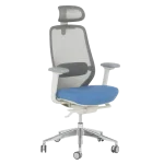 Ергономичен стол Gland - Син/Сив