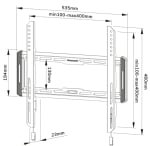 Фиксирана стойка за монитор и телевизор Neomounts by NewStar Screen Wall Mount | WL30-550BL14