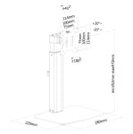 Свободностояща стойка за един монитор с газов амортисьор Neomounts by NewStar FPMA-D865BLACK, Черна