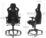 Геймърски стол Noblechairs EPIC, Black/Green