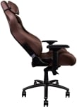 Геймърски стол от естествена кожа TteSports X Comfort Real Leather Brown