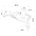 Комбинирана стойка за монитор и лаптоп Neomounts by NewStar за монтаж на бюро | FPMA-D300NOTEBOOK