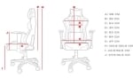 Комплект геймърско бюро Lumi GMD02-1 с Z-shape - Черен/Червен + Геймърски стол Genesis Nitro 560 CAMO, Черен/Камуфлаж | NFG-1532