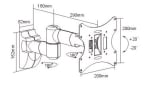 Метална стойка Sunne TV Bracket, LCD-A503K, 10"-32", max 30kg, Fix