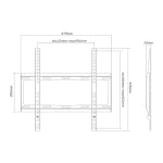 Метална стойка за телевизор за стена Sunne EF TV Bracket, 32"-55", max 40kg, max. VESA 400x400, Fix