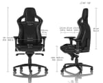 Геймърски стол Noblechairs EPIC Real Leather, Black