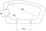 Подлакътник за офис стол Carmen 6080/ 6080-1 - десен