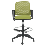 Висок работен стол Carmen 7556 - Зелен