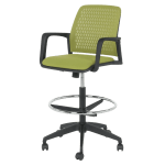 Висок работен стол Carmen 7556 - Зелен