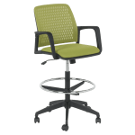 Висок работен стол Carmen 7556 - Зелен